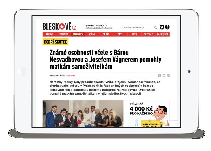 Tyto finance budou použity pro letní dětský tábor, kam v srpnu pojedou klientky a jejich děti. Články si můžete přečíst zde: http://bleskove.