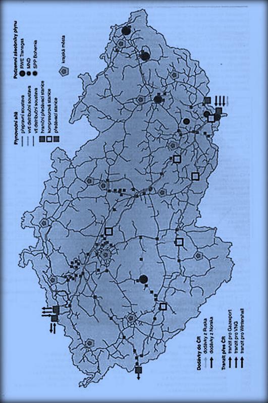 Obr. 47 Maa lynovodů v ČR