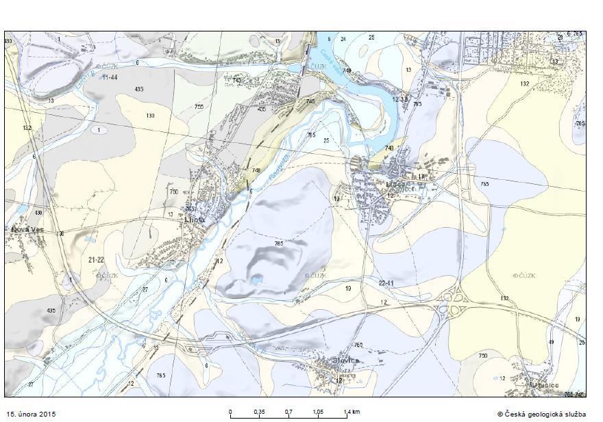 Příloha 6: Geologická mapa katastru