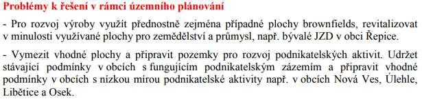 parčíkem a křížkem v jižní části sídla Hodnoty v území jsou vyjádřeny v územním plánu.