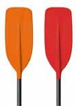 PÁDLA TYP 504, RAFTGUIDE Pádlo pro rafting s plochou listu 985 cm 2 Délka: 145 170 cm (po 10 cm) Hmotnost: 880 965 g,