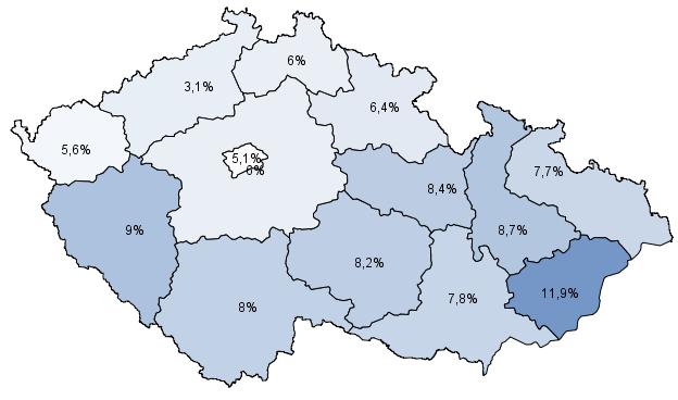 PRVOMATURANTI DANÉHO ROČNÍKU A KRAJE) SOŠ: ČR CELKEM