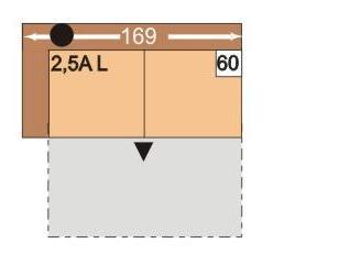 eny podle skupin potahů 59 3AL š 178 v h 3-sedák s příčným lůžkem, bez područek, lůžko se stálým potahem, možné pouze ve spojení se špičatým rohem nebo kanapí 19470,- 19745,- 20020,- 200,- 21725,-