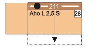 16115,- 169,- 180,- 191,- 28 AhoL2,5S 29 2,5SAhoR 211 2,5-sedák s úložným prostorem