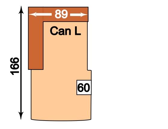 úložným prostorem a  popis na Infolistu 38254,- 36022,- 40486,- 37944,- 43338,- 40486,- 60 CanL 61 CanR 89 85 166 Kanape, područka