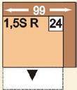 cca 54 cm 80 x 105 x 88 cm KONCOVÝ PRVEK 13 3L 3-sedák s jednou