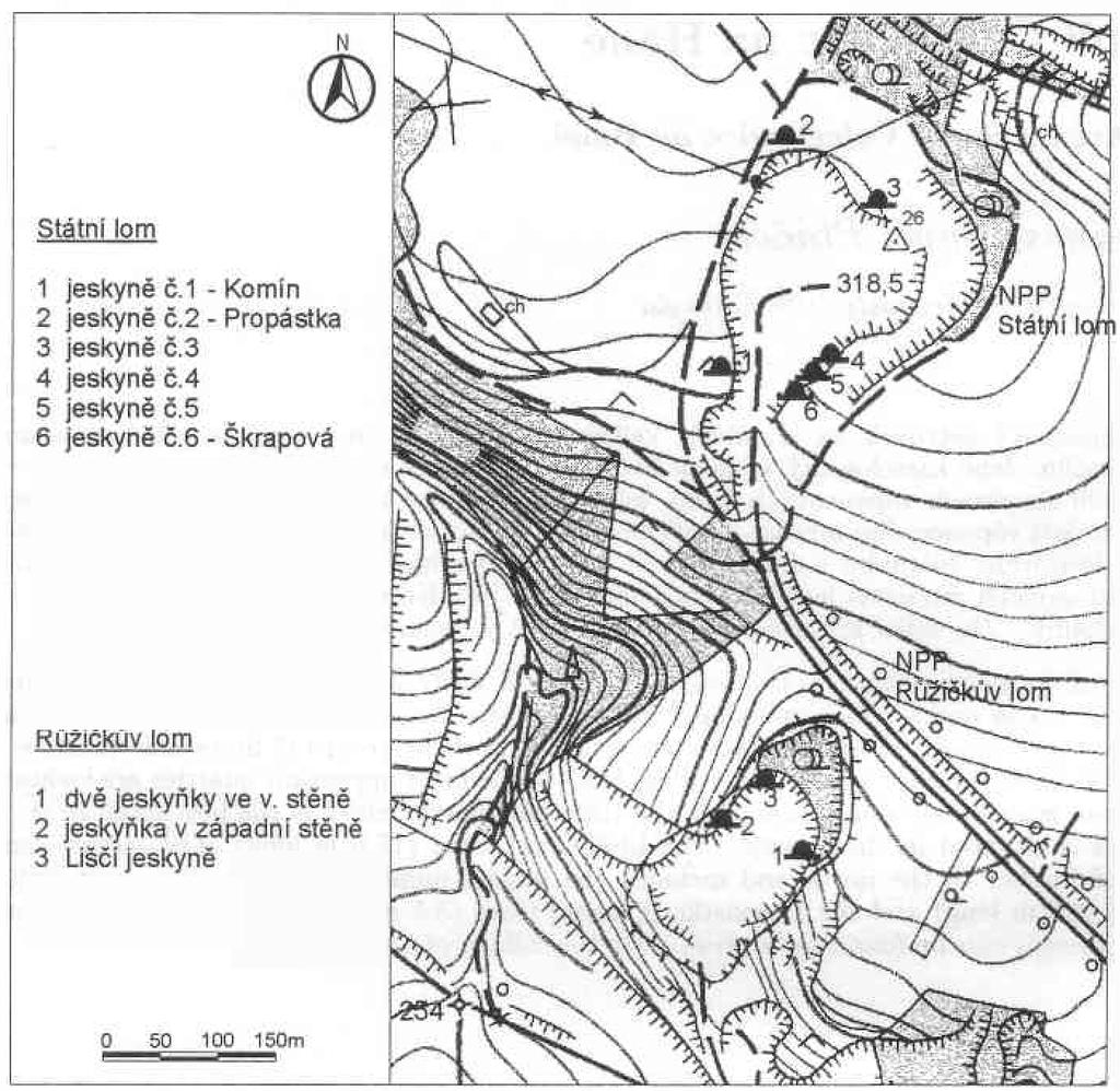 Obecná charakteristika lokality Vápencový masiv Vápenice (319 m n. m.) leží na jv. úbočí Velkého Kosíře (441,9 m n. m.). Tvoří pruh dlouhý přes 2 km směru JJZ-SSV od Čelechovic na Hané po Slatinky.