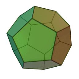 Platónská tělesa Dodecahedron