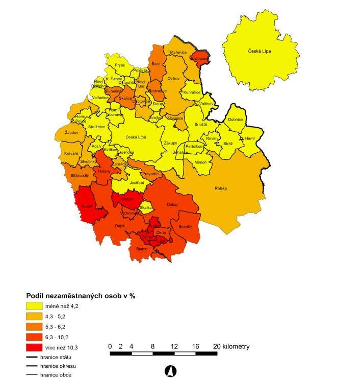 4. Mapa obcí k