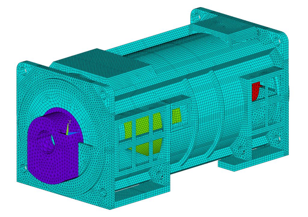 5.2. KONEČNOPRVKOVÝ MODEL Použité prvky Předešlý MKP model byl postaven na technologicky starších prvcích SOLID45 a SHELL63, z důvodů zachování větší části původně sítě zde byly tyto prvky ponechány,