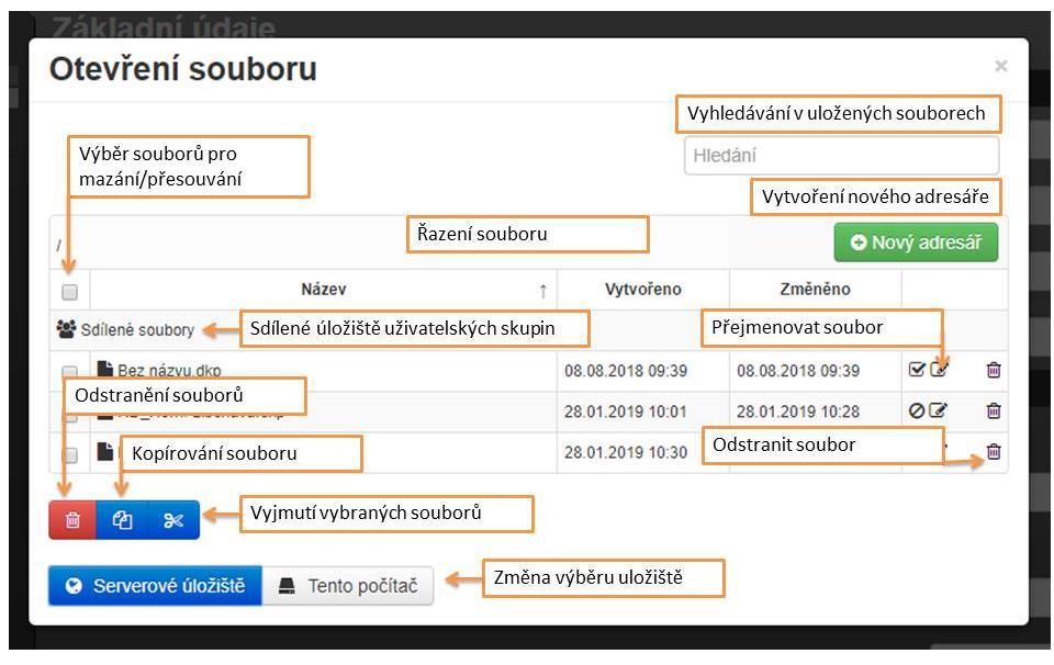 UPOZORNĚNÍ: Otevírání souborů z lokálního počítače je umožněno pouze uživatelům s platnou licencí. 11.3.