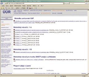 a způsobu vedení územně plánovací činnosti. Stránka s metodickými návody z oblasti územně analytických podkladů obsahuje: 1) Metodiku pořizování ÚAP h t t p : / / w w w. u u r.