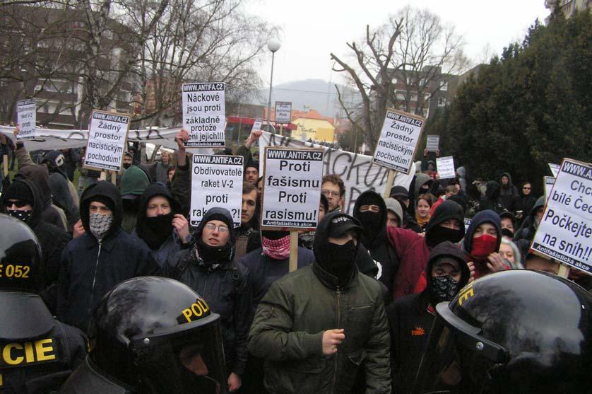 Blokáda demonstrace ANSČ