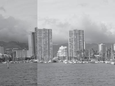 Zhotovení panoramatických snímků Fotografování přizpůsobené motivu Fotoaparát zaostří na objekt uprostřed záběru. Pro dosažení optimálních výsledků použijte stativ.