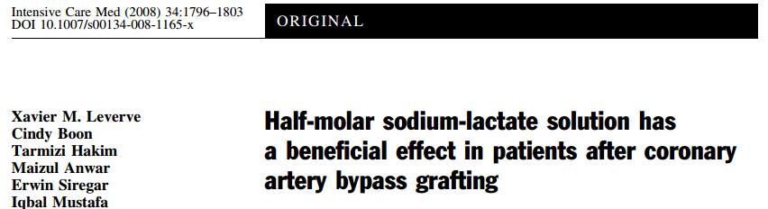 Worried of using lactate