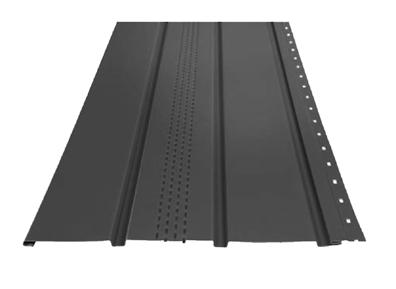 Podbití okapové římsy Soffit Název Povrchová úprava Cena Soffit Zlatý dub Polyester 399,-/483,- za m 2 Soffit Tmavý ořech NOVINKA Polyester 399.