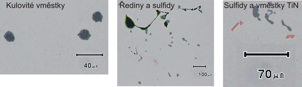 FSI VUT DIPLOMOVÁ PRÁCE List 46 Vzorek 16 4 Sulfidy i kulovité vměstky se objevují po celém vzorku.