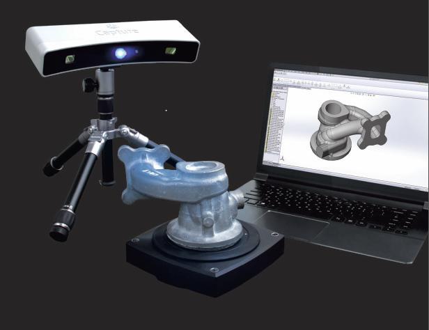 4.2. 3D Systems Capture Scanner Jako další alternativu lze uvést 3D Systems Capture Scanner (Obrázek 23). Tento scanner využívá technologie state-of-the-art blue LED technology.