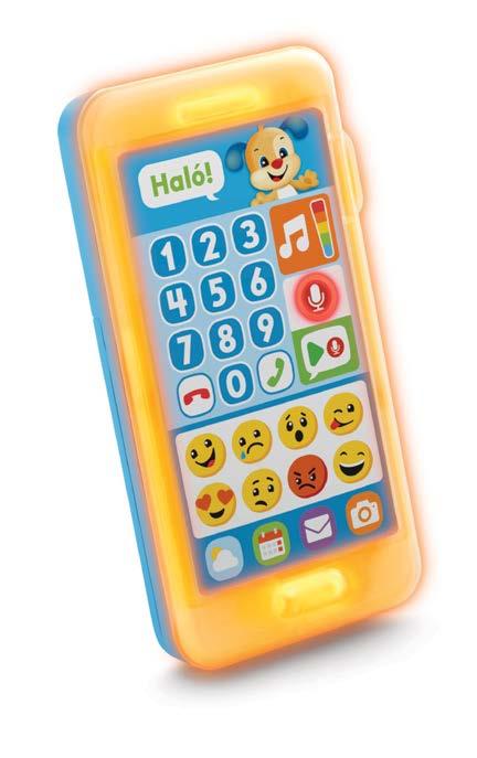 Emoji chytrý telefon Váš malý technik si Emoji chytrý telefon okamžitě zamiluje vždyť je jako opravdový!