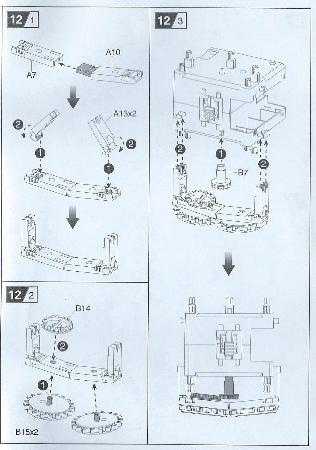 Asseble the accesiories needed-