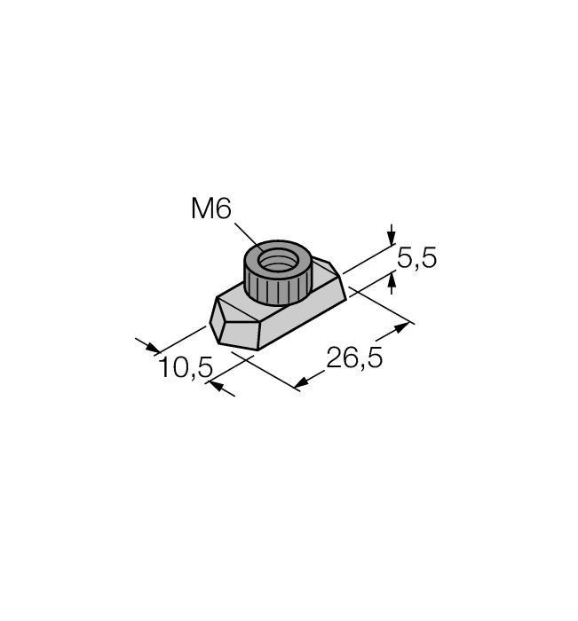 materiál: polypropylen BSS-TSM 2 pcs 6901323 Montážní matice pro úchytku BSS pro