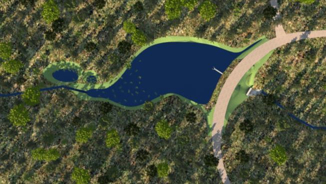 V projektu obnovy nádrže Burianův rybník byly navíc navrženy objekty tzv. plazníků, jedná se o dva plazníky o rozměrech 2,5x3,5 m.