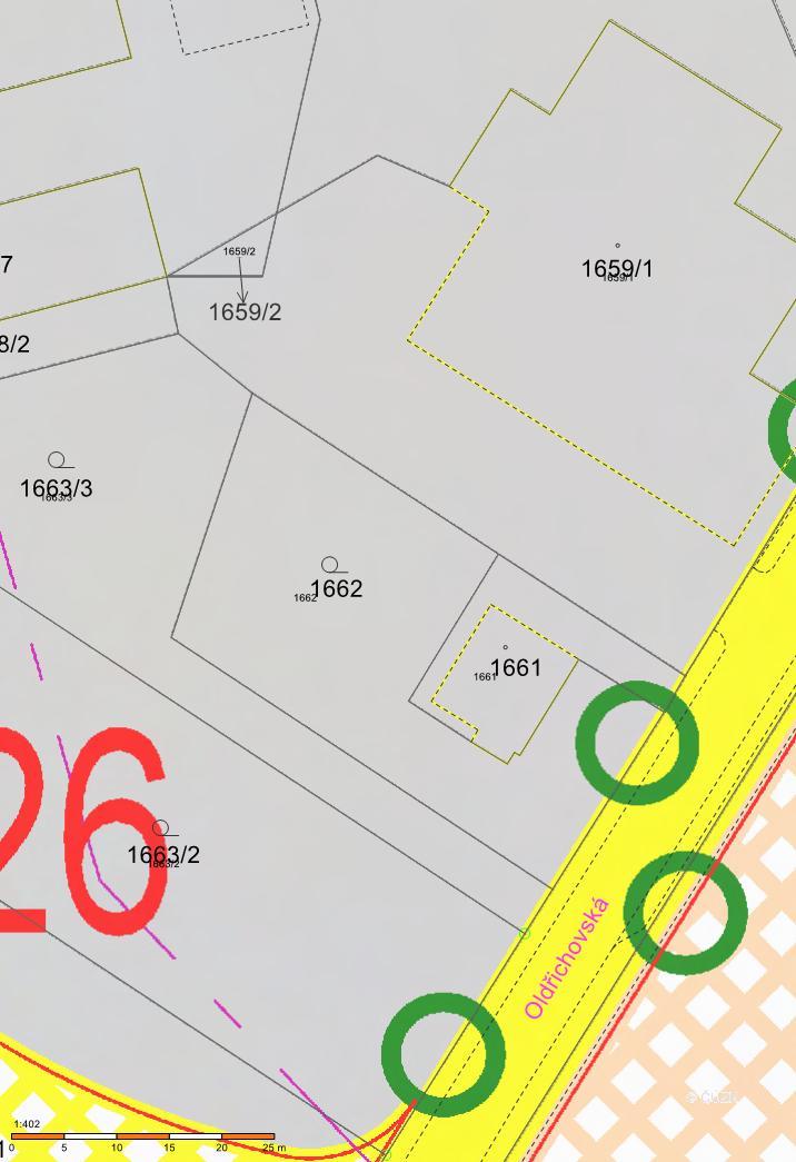 18.1. Hrádek nad Nisou p.p.č. 1662 a 1661 podnět řeší soulad stavu v území s platnou územně plánovací dokumentací.