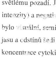 Pokud nedošlo k okamžitému zpracování, byl supernatant zamražen na -20 C a buňky po přidání DMSO (dimethylsulfoxid) na -72 C.