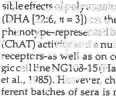 transferase (ChAn activity and a number of surface muscarinic receptors-as well as on cell growth in the cholinergiccell line NGI08-15 (Hamprecht, 1977; Hamprecht et aj., 1985).