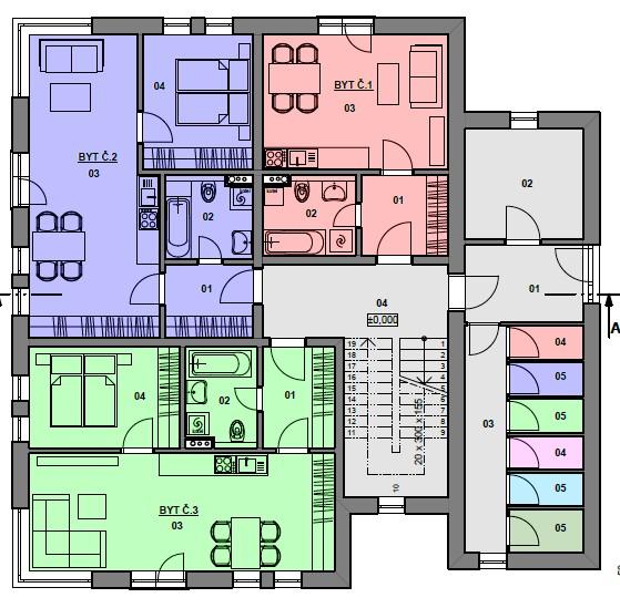 Studie - 1.NP 2. NP 2. Půdní vestavba - ZŠ nám. 28. října - Pavilon č.