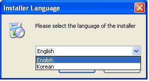 Zobrazí se okno Installer Language (instalační jazyk) (obr. 2).
