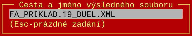 8 Ú Č E T N I C T V Í Soubor lze po vytvoření uložit pod zadaným názvem do libovolného adresáře.