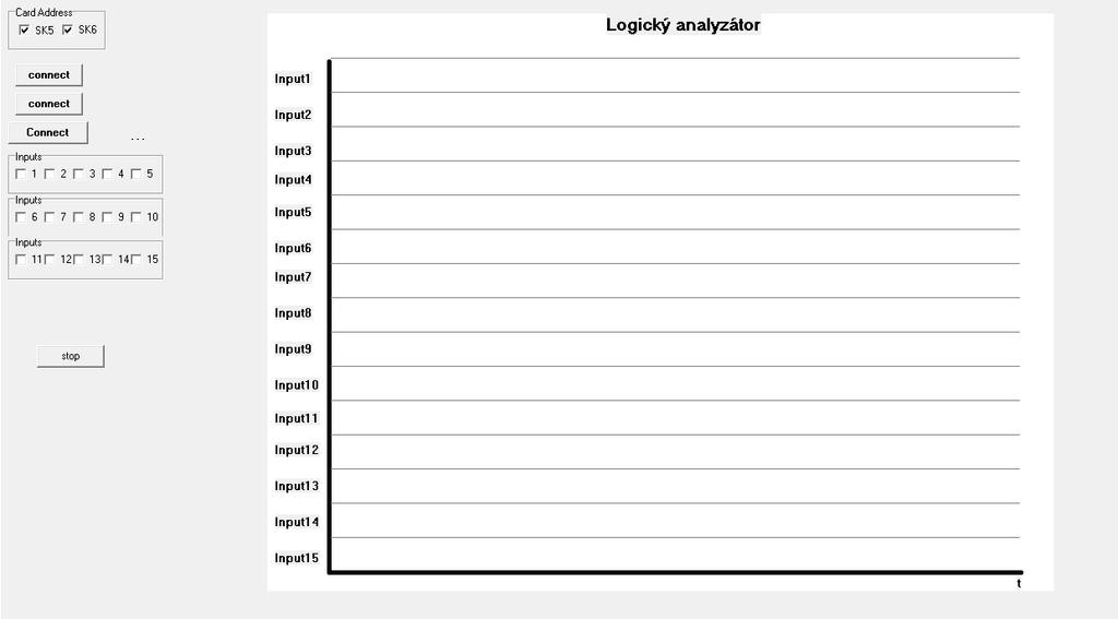 3 Digitální vstupy Měřící modul obsahuje celkem 5 digitálních vstupů.