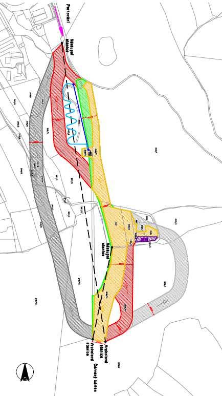 Dlouhodobější výhled rozvoje areálu počítá také s dalšími sjezdovkami, které jsou na následujícím obrázku vyznačeny světle či tmavě šedě (žlutě jsou stávající sjezdové tratě, červeně nově navrhované