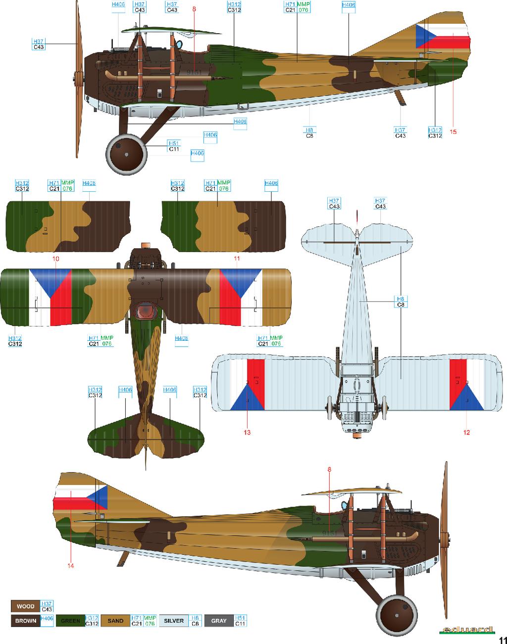 9151, des. Bohumil Siegl, 33. letka, LP 2, C č.nouzové letiště Lípa u Německého Brodu, Československo, 1. září 1924 V roce 1920 bylo u leteckých pluků nařízeno posuzování stavů používaných letadel.