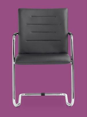 The 225 model is fitted with a steel cantilever base which offers pleasant and comfortable sit.