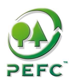 Logo PEFC je chráněno autorskými právy a je registrovanou obchodní značkou vlastněnou Radou PEFC. Iniciály "PEFC" jsou chráněny autorskými právy a registrované. Názorné zobrazení loga je na obr. 9.1.