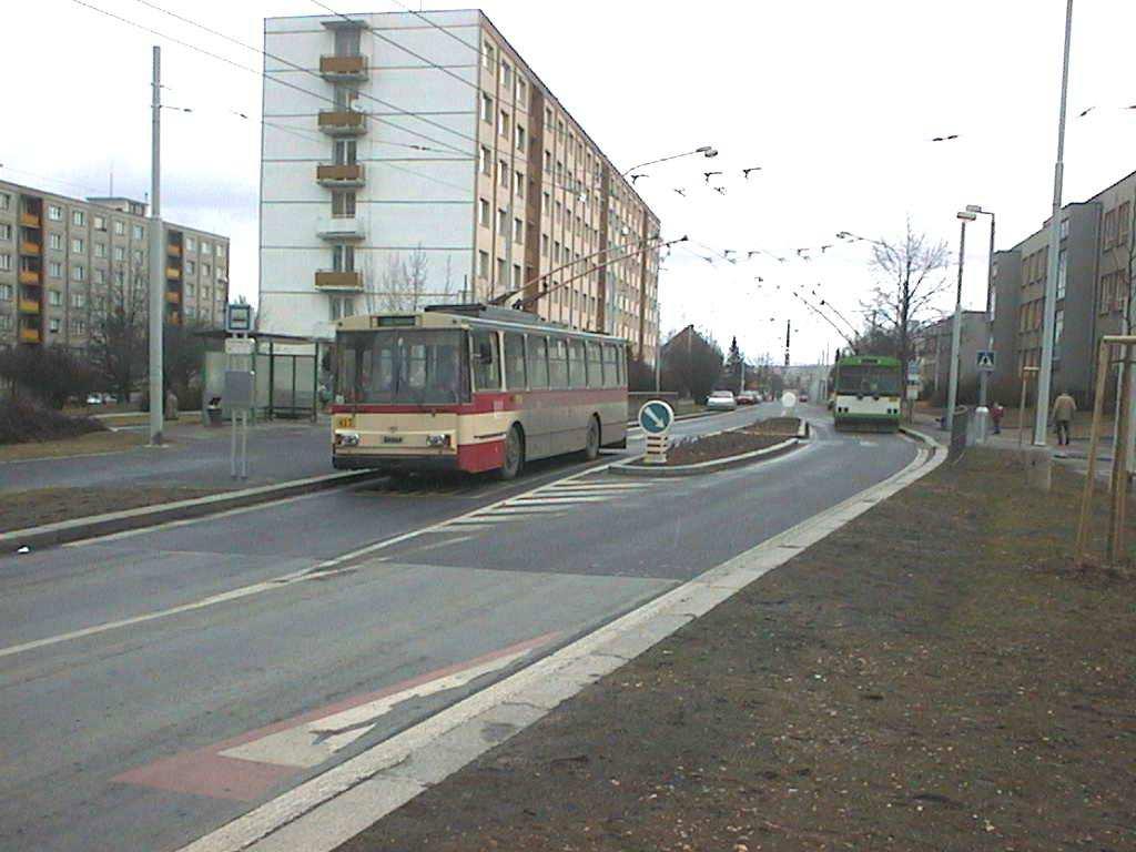 Plzeň Na Dlouhých: jízdní pruh 3,75