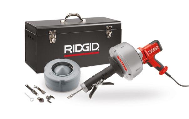 Každý sekční stroj RIDGID je vybaven spirálovou spojkou s okamžitou odezvou, která maximalizuje kontrolu obsluhy.