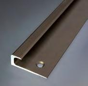 mm, tloušťka 3 mm,, elox bronzový matný 12 250 ks 366,00 Ukončovací profil vrtaný 30 8 mm, tloušťka 5 mm Ukončovací profil s předvrtanými otvory pro zapuštěné šrouby se používá pro čisté ukončení