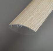 Přechodový profil WELL 50 mm, nivelace 0-16 mm Přechodové profily WELL se skrytým systémem montáže pomocí ocelových kotev jsou určeny na ukončení a plynulé propojení podlahových ploch s výškovým