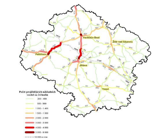 Zdroj: Kraj Vysočina Vysočina v dopravě, dostupné z http://www.kr-vysocina.cz/doprava.