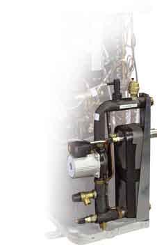 Usnadněná instalace Hydromodul 6 pouze 326 mm Verze jednotky 30AW s hydronickou soupravou (čerpadlo, expanzní nádob a pojistný tlakový ventil) zvyšuje