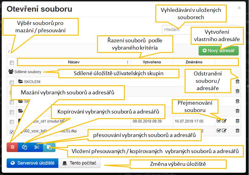 UPOZORNĚNÍ: Otevírání souborů z lokálního počítače je umožněno pouze uživatelům s platnou licencí.