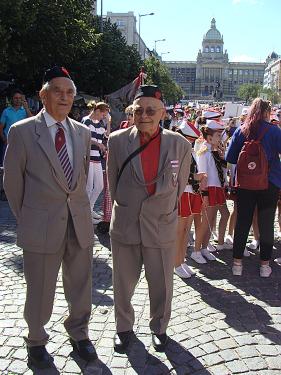 Sletového průvodu Prahou, který v neděli 1. července 2018 zahájil hlavní sletový týden XVI.