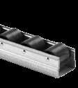 Válečkové tratě a příslušenství TRM-400 Střední válečková kolejnice pro kombinaci s TRL-400 35,7 Ø 24,0 4000,0 Materiály: Profil z vyztužené oceli.