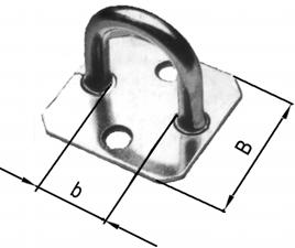 PŘÍSLUŠENSTVÍ PRO PLACHTU 05.02.01.0 TT-číslo Třmen pevný pro oka 36/40 a 42/22 H mm 0521 010.021 21 Materiál Hmotnost kg / 100 kusů 3,5 0521 010.025 25 3,7 0521 010.030 30 3,9 ocel pozink 0521 010.