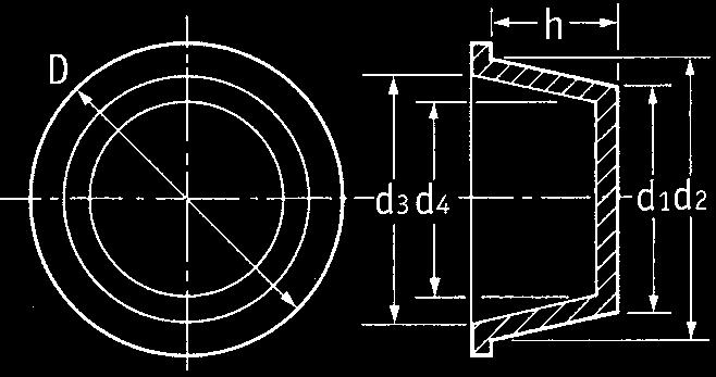KÓNICKÉ KRYTKY / KÓNICKÉ ZÁTKY Kónické krytky / zátky - morá řaa SR 1111 Polyetylen L Mnoostranně použitelné jako zátky o otvorů nebo krytky závitů íky kuželovému tvaru jsou ieální pro vyrovnání