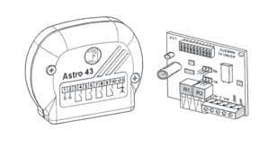 7. Přijímač rádiového signálu Astro 43 saw Vysílač rádiového signálu - frekvence 433,92 MHz s mikropřepínači. Radi 12 Astro 43 saw 13 Zabudovaný Extterní 7.