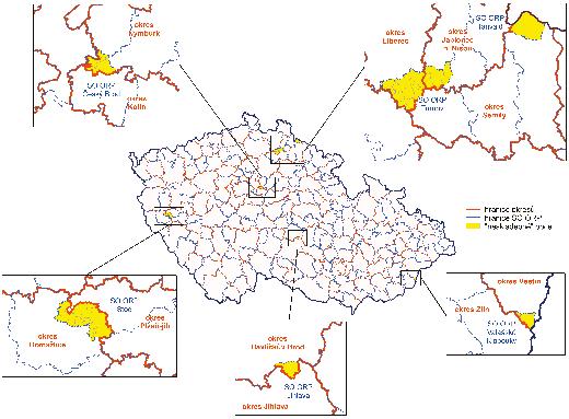 19 Současné problémy a perspektivy SOUČASNÝ STAV ÚZEMNÍHO ČLENĚNÍ STÁTU Během druhé fáze reformy územní veřejné správy v letech 2002 2003 byly zrušeny okresní úřady v 76 okresech a bylo zřízeno 205